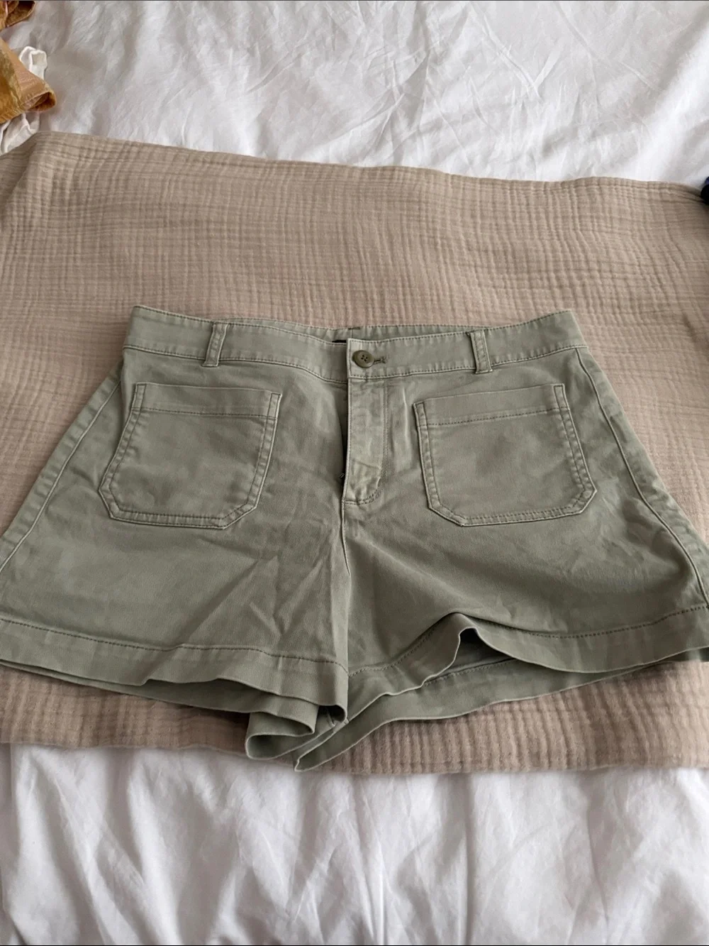 J. Crew Light Sage Utility Shorts